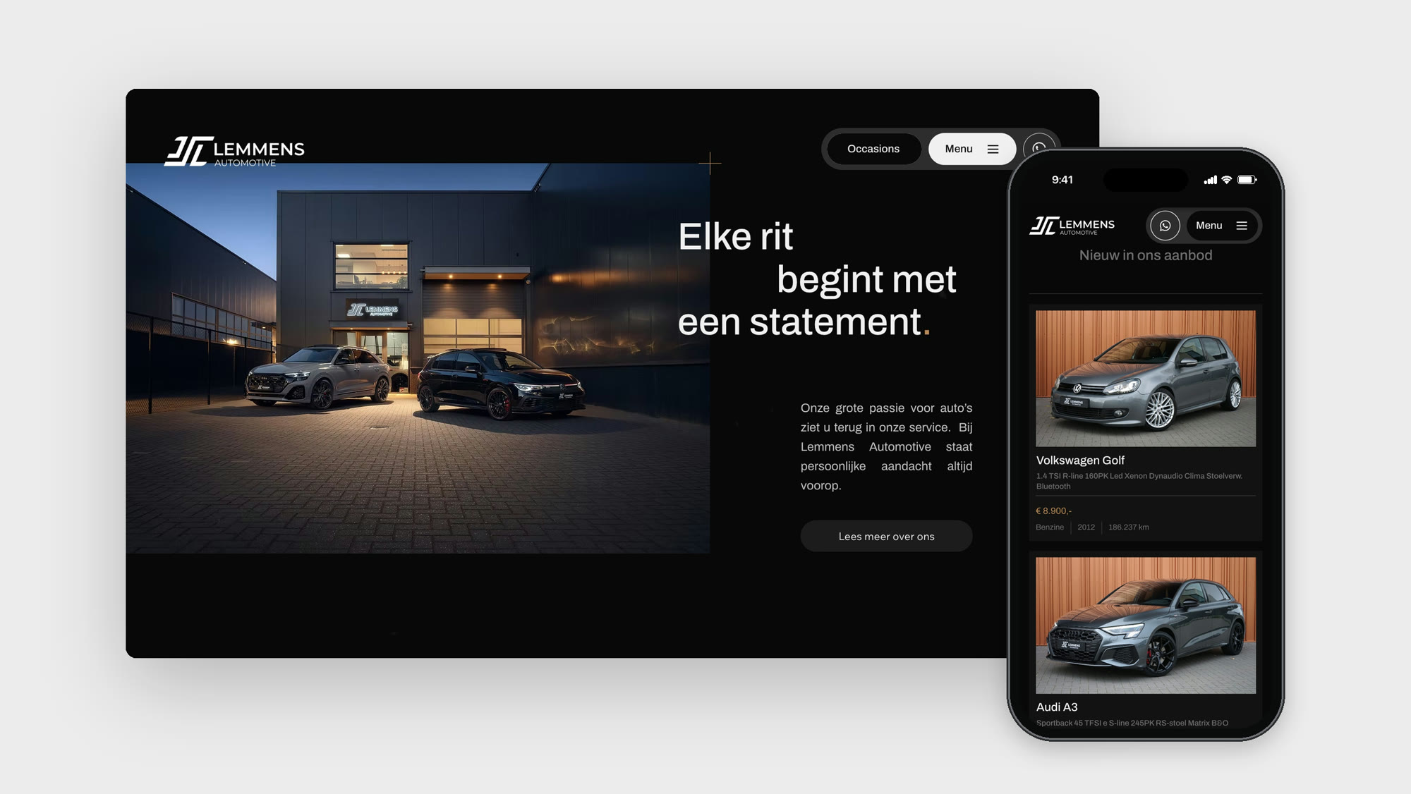 Lemmens Automotive, ontwerp Studio Nikos