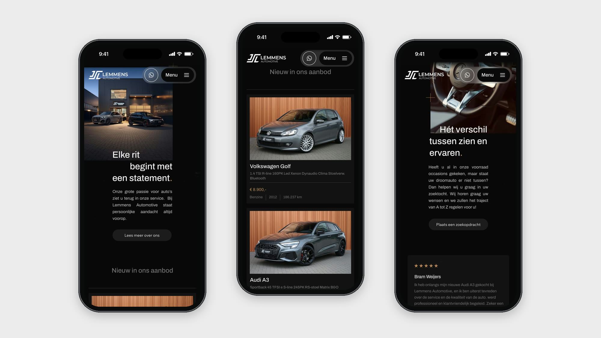 Lemmens Automotive, ontwerp Studio Nikos